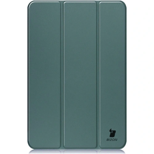 Etui z klapką Bizon Case Tab Clear Matt do Samsung Galaxy Tab S10 FE+ Plus ciemnozielone