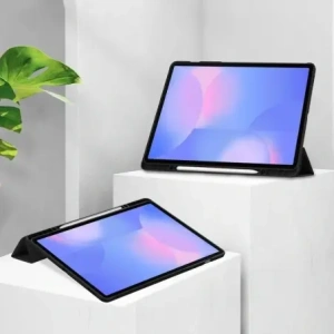 Hurtownia GSM - Carcasă Bizon Tab Clear Matt pentru Samsung Galaxy Tab S10 FE+ Plus neagră - BIZ9309 - {ean13} - Hurt