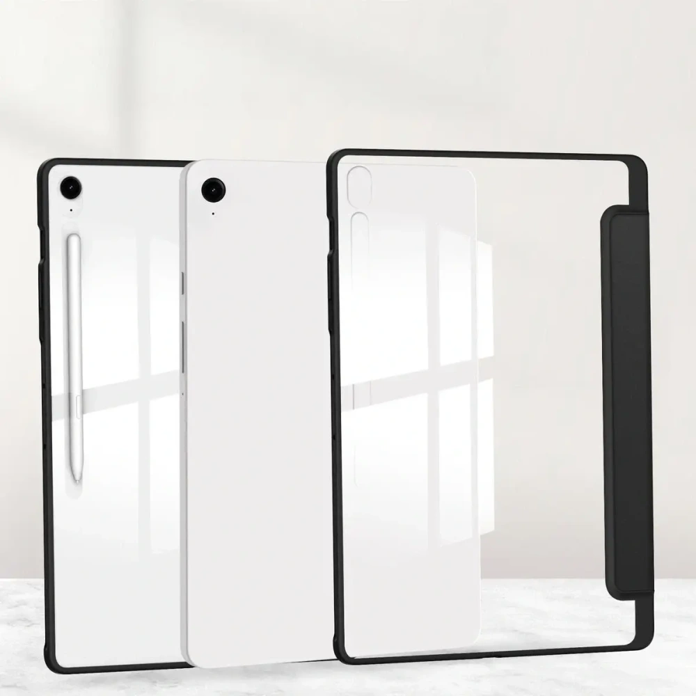 Hurtownia GSM - Carcasă Bizon Tab Clear Matt pentru Samsung Galaxy Tab S10 FE+ Plus neagră - BIZ9309 - {ean13} - Hurt