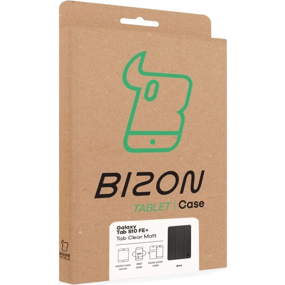 Hurtownia GSM - Carcasă Bizon Tab Clear Matt pentru Samsung Galaxy Tab S10 FE+ Plus neagră - BIZ9309 - {ean13} - Hurt