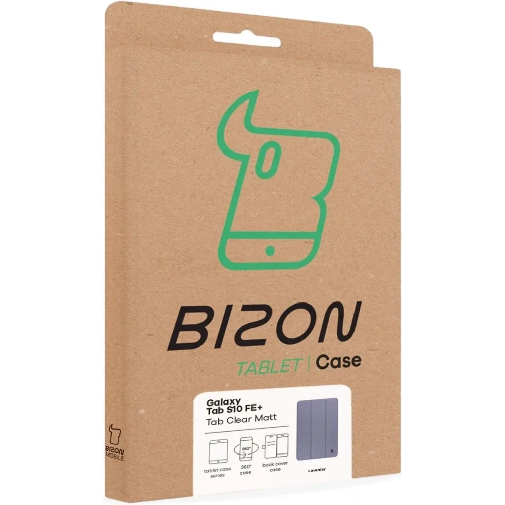 Wholesale Bizon Case Tab Clear Matt Samsung Galaxy Tab S10 FE+ Plus lavender - BIZ9311 - {ean13} - Hurt