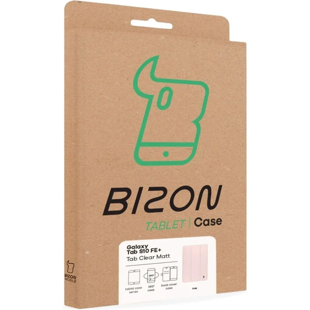 Wholesale Bizon Case Tab Clear Matt Samsung Galaxy Tab S10 FE+ Plus pink - BIZ9312 - {ean13} - Hurt
