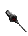 Hurtownia GSM - Încărcător auto Baseus cu display digital, 2x USB, QC3.0, 45W, 5A (gri) - BSU1532GRY - {ean13} - Hurt