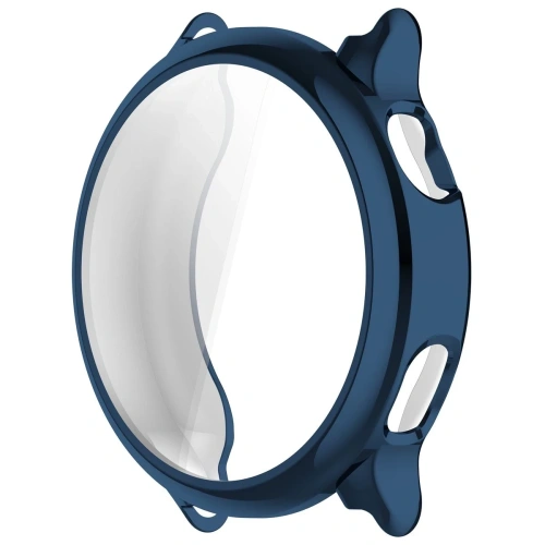 Etui z osłoną ekranu Bizon Case Watch Felipe do Garmin Vivoactive 6 niebieskie