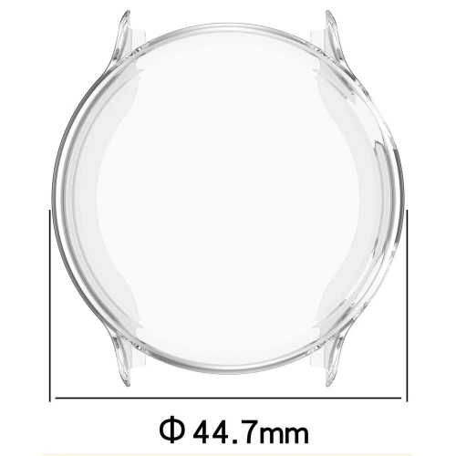 Etui z osłoną ekranu Bizon Case Watch Felipe do Garmin Vivoactive 6 przeźroczyste