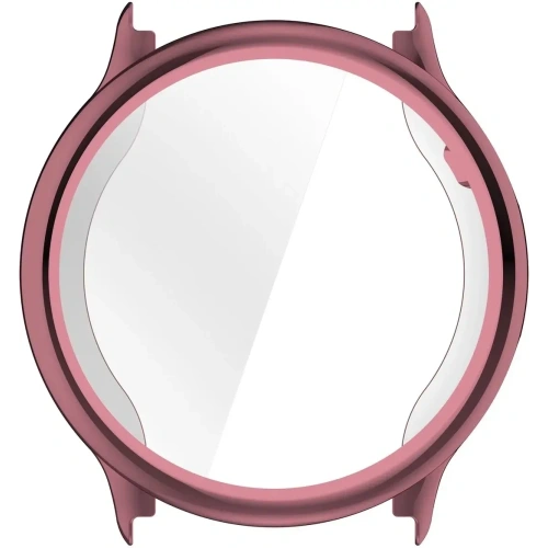 Etui z osłoną ekranu Bizon Case Watch Felipe do Garmin Vivoactive 6 różowe