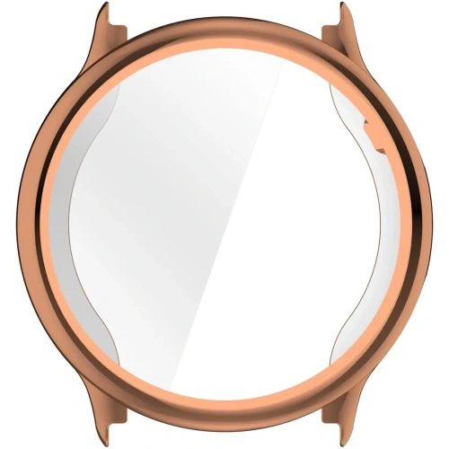 Etui z osłoną ekranu Bizon Case Watch Felipe do Garmin Vivoactive 6 różowozłote