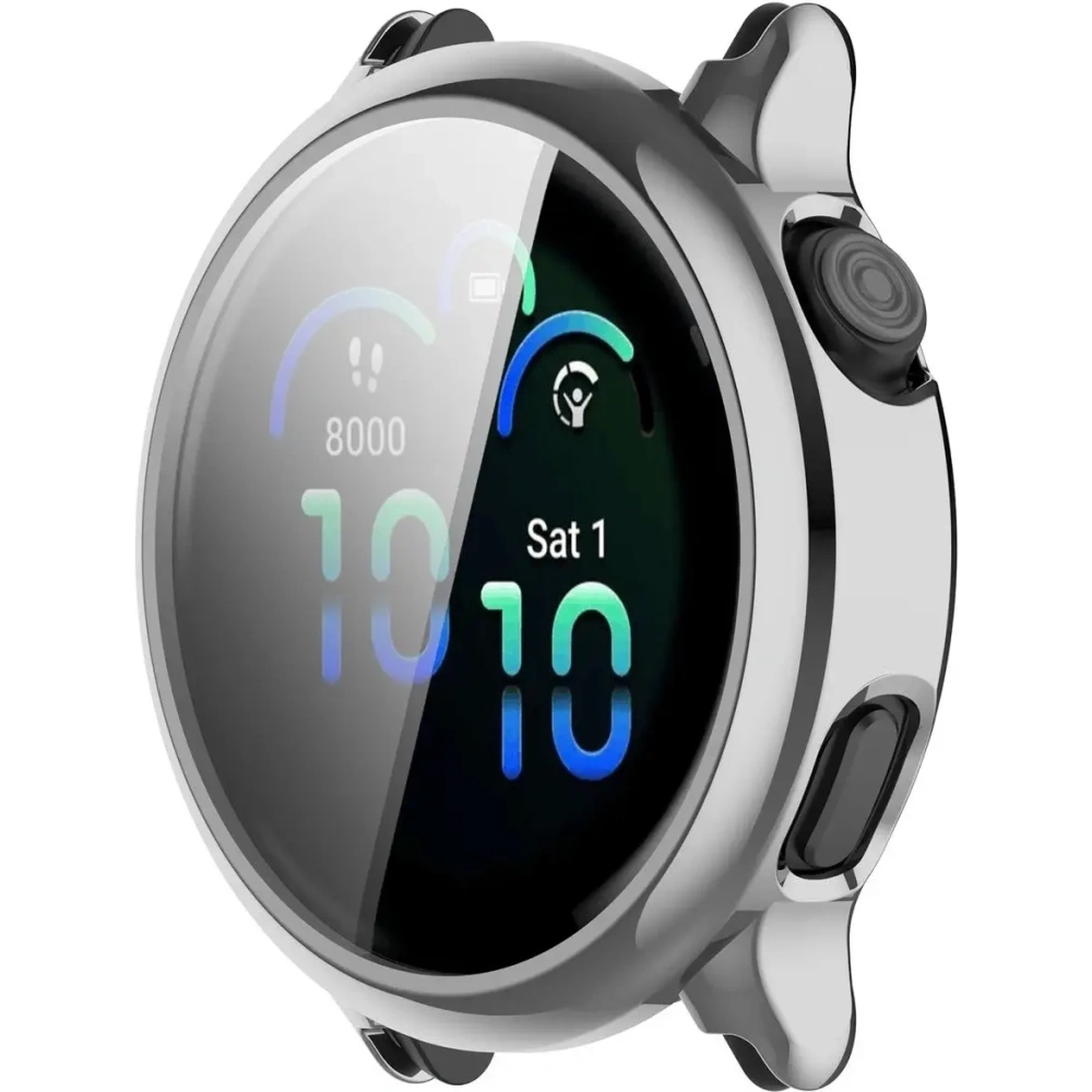 Hurtownia GSM - Etui z osłoną ekranu Bizon Case Watch Felipe do Garmin Vivoactive 6 srebrne - BIZ9318 - {ean13} - Hurt