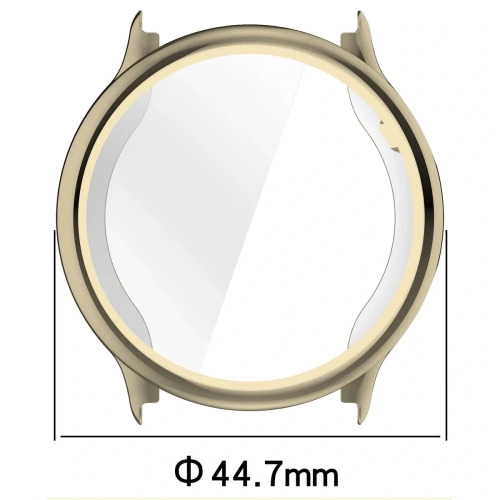 Etui z osłoną ekranu Bizon Case Watch Felipe do Garmin Vivoactive 6 złote