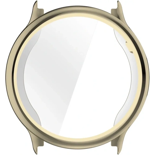 Etui z osłoną ekranu Bizon Case Watch Felipe do Garmin Vivoactive 6 złote