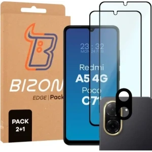 Hurtownia GSM - Bizon Edge 2 Pachet 2x sticlă temperată + protecție lentilă Xiaomi Redmi A5 4G / POCO C71 4G - BIZ9323 - {ean13} - Hurt