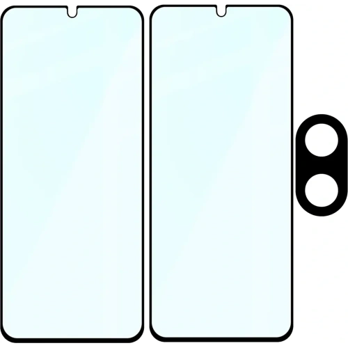 2x szkło na ekran + szkło na aparat Bizon Edge 2 Pack do Xiaomi Redmi A5 4G / POCO C71 4G