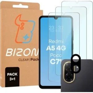 Hurtownia GSM - Bizon Glass Clear 2 Csomag 3x edzett üveg + lencsevédő Xiaomi Redmi A5 4G / POCO C71 4G - BIZ9324 - {ean13} - Hurt