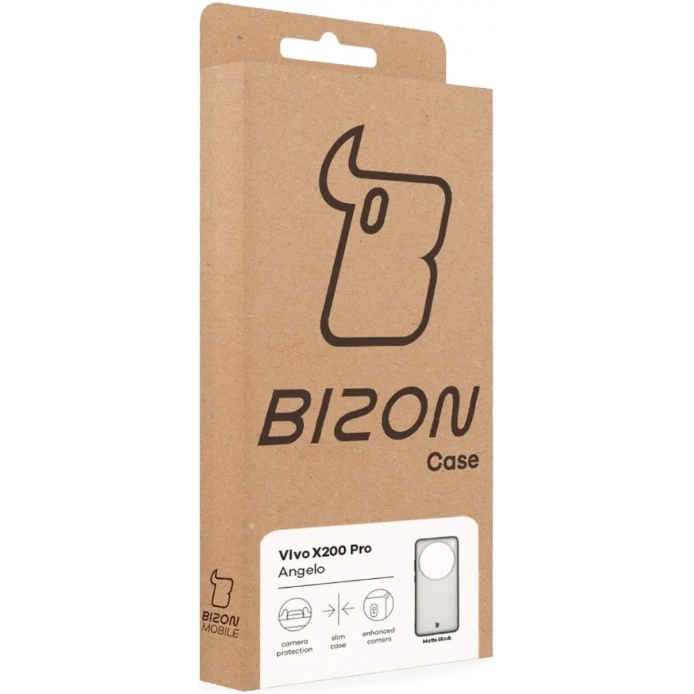 Hurtownia GSM - Bizon tok Angelo Vivo X200 Pro füstös fekete kerettel - BIZ9325 - {ean13} - Hurt