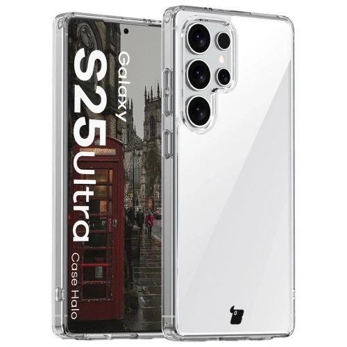 Etui Bizon Case Halo do Samsung Galaxy S25 Ultra przezroczyste