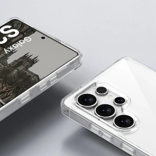 Etui Bizon Case Halo do Samsung Galaxy S25 Ultra przezroczyste