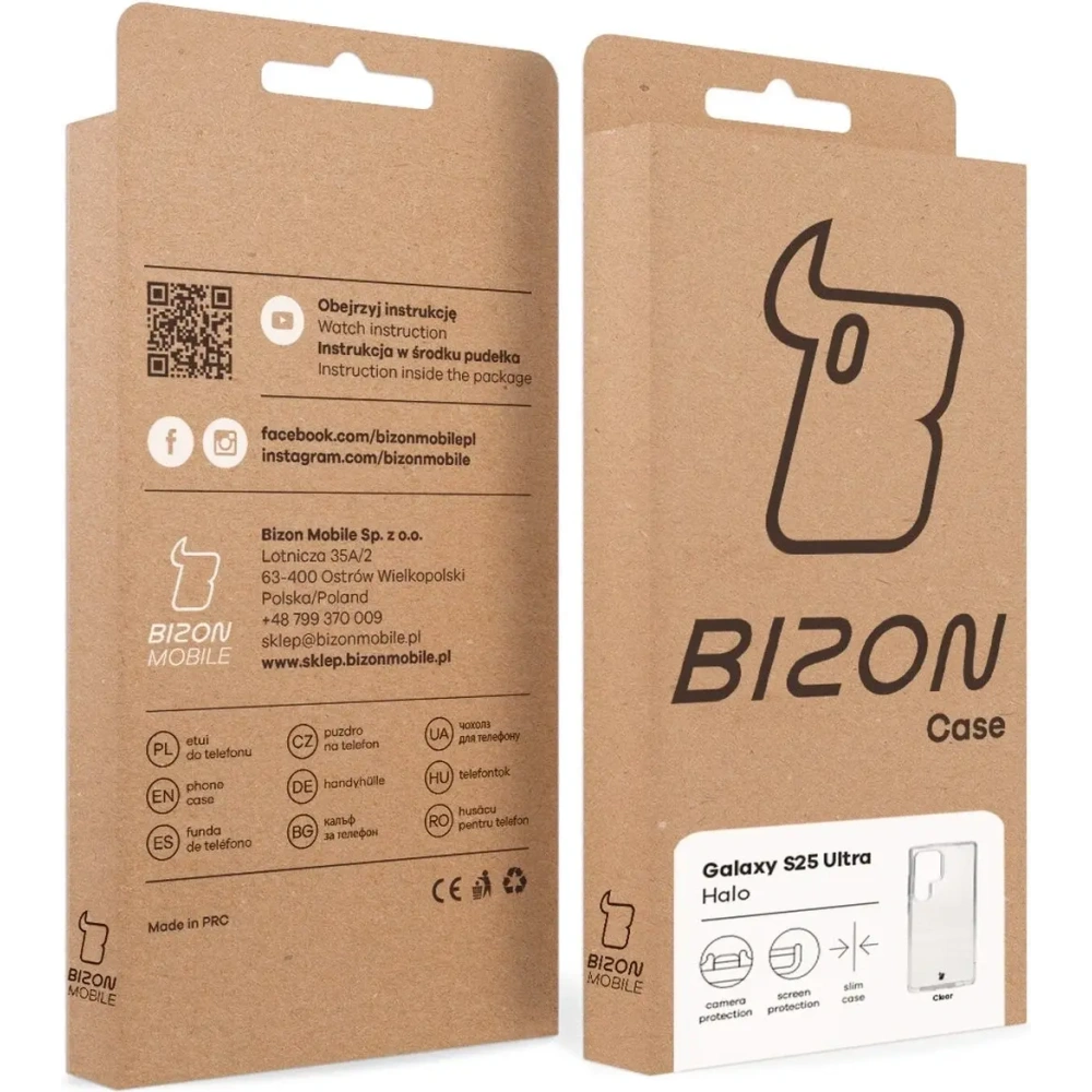 Wholesale Bizon Case Halo Samsung Galaxy S25 Ultra clear - BIZ9326 - {ean13} - Hurt