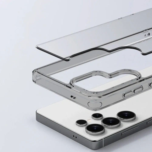 Etui Bizon Case Halo do Samsung Galaxy S25 Ultra przydymione-czarne