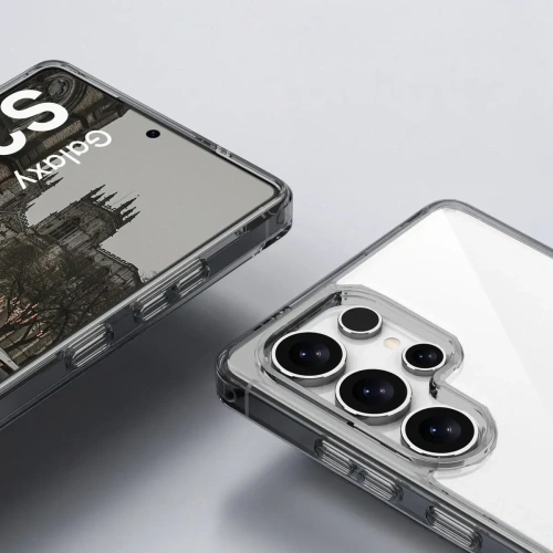 Etui Bizon Case Halo do Samsung Galaxy S25 Ultra przydymione-czarne