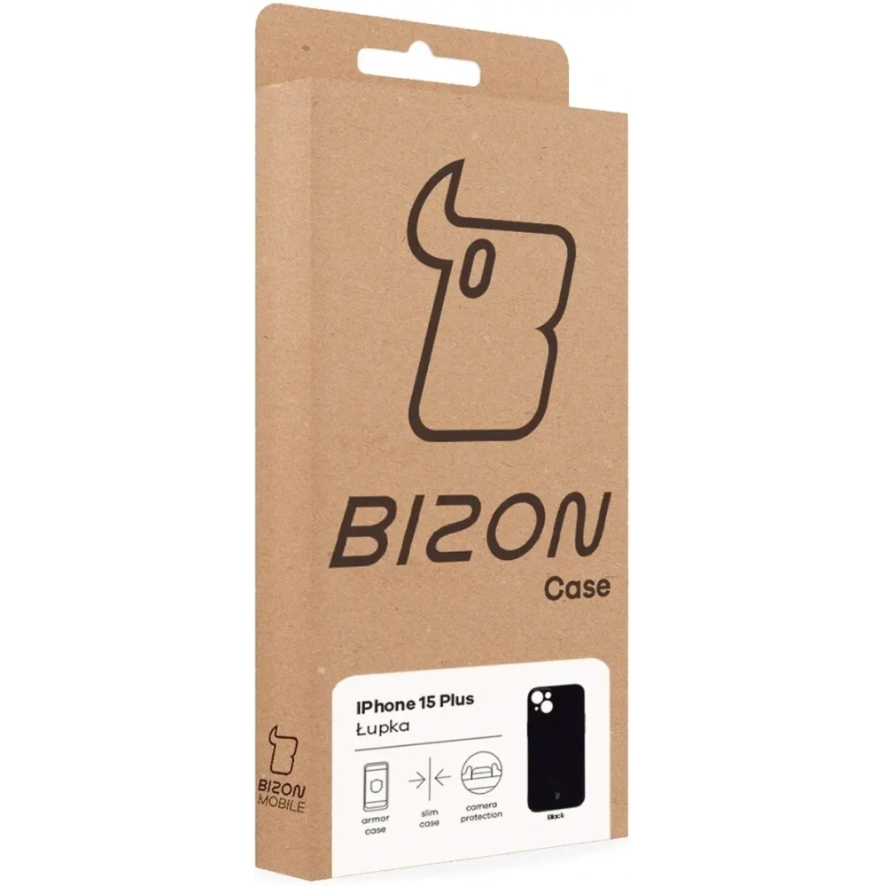 Hurtownia GSM - Husa Bizon Case Lupka pentru Apple iPhone 15 Plus neagră - BIZ9328 - {ean13} - Hurt