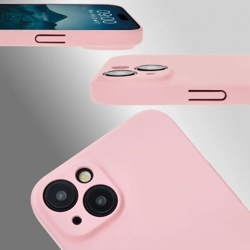 Etui Bizon Case Łupka do Apple iPhone 15 Plus różowe