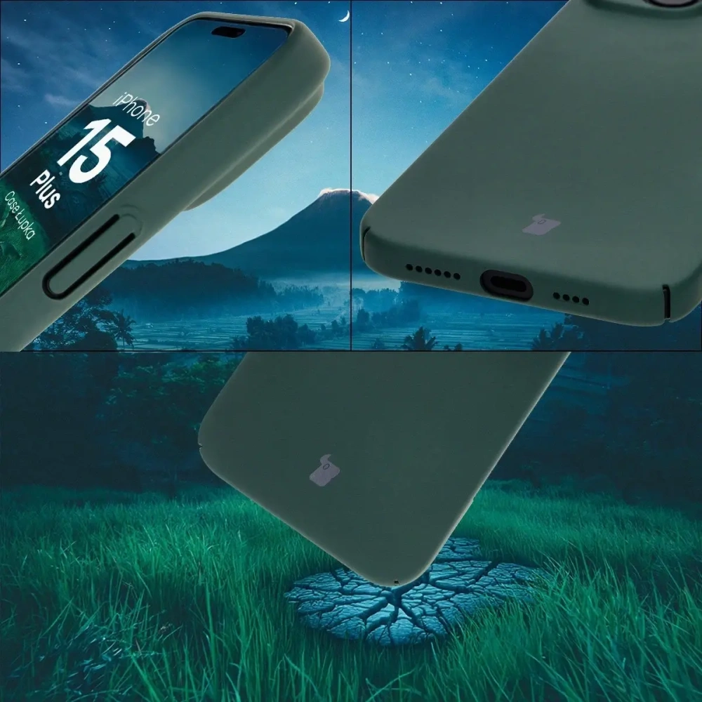 Hurtownia GSM - Etui Bizon Case Łupka do Apple iPhone 15 Plus zielone - BIZ9330 - {ean13} - Hurt