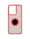 Hurtownia GSM - Bizon Case Hybrid Gyűrű Realme 14 5G / 14T 5G füstös piros kerettel - BIZ9331 - {ean13} - Hurt