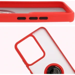 Hurtownia GSM - Bizon Case Hybrid Gyűrű Realme 14 5G / 14T 5G füstös piros kerettel - BIZ9331 - {ean13} - Hurt