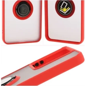 Hurtownia GSM - Bizon Case Hybrid Gyűrű Realme 14 5G / 14T 5G füstös piros kerettel - BIZ9331 - {ean13} - Hurt