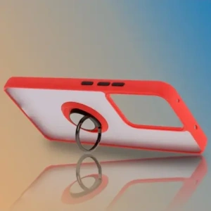 Hurtownia GSM - Bizon Case Hybrid Gyűrű Realme 14 5G / 14T 5G füstös piros kerettel - BIZ9331 - {ean13} - Hurt