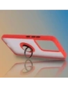 Hurtownia GSM - Husa Hybrid Ring Bizon pentru Realme 14 5G / 14T 5G fumurie cu un cadru roșu - BIZ9331 - {ean13} - Hurt