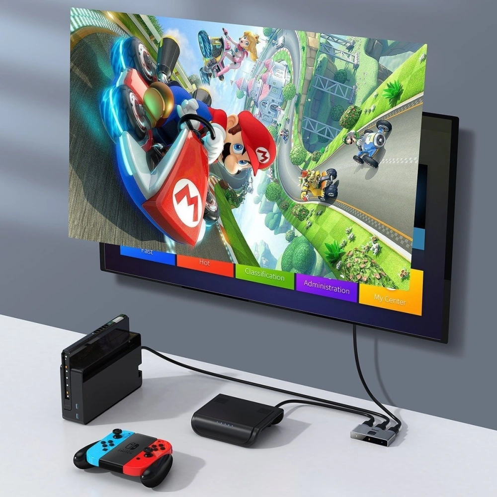 Hurtownia GSM - Dvoucestný rozbočovač / splitter HDMI Baseus Matrix, 2x1 / 1x2, 4K - BSU1533 - {ean13} - Hurt