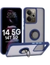 Wholesale Bizon Case Hybrid Ring Realme 14 5G / 14T 5G smoky with a navy blue frame - BIZ9332 - {ean13} - Hurt