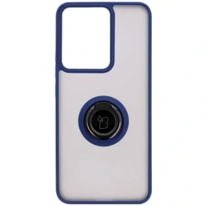 Hurtownia GSM - Bizon Case Hybrid Gyűrű Realme 14 5G / 14T 5G füstös színben, tengerészkék kerettel - BIZ9332 - {ean13} - Hurt
