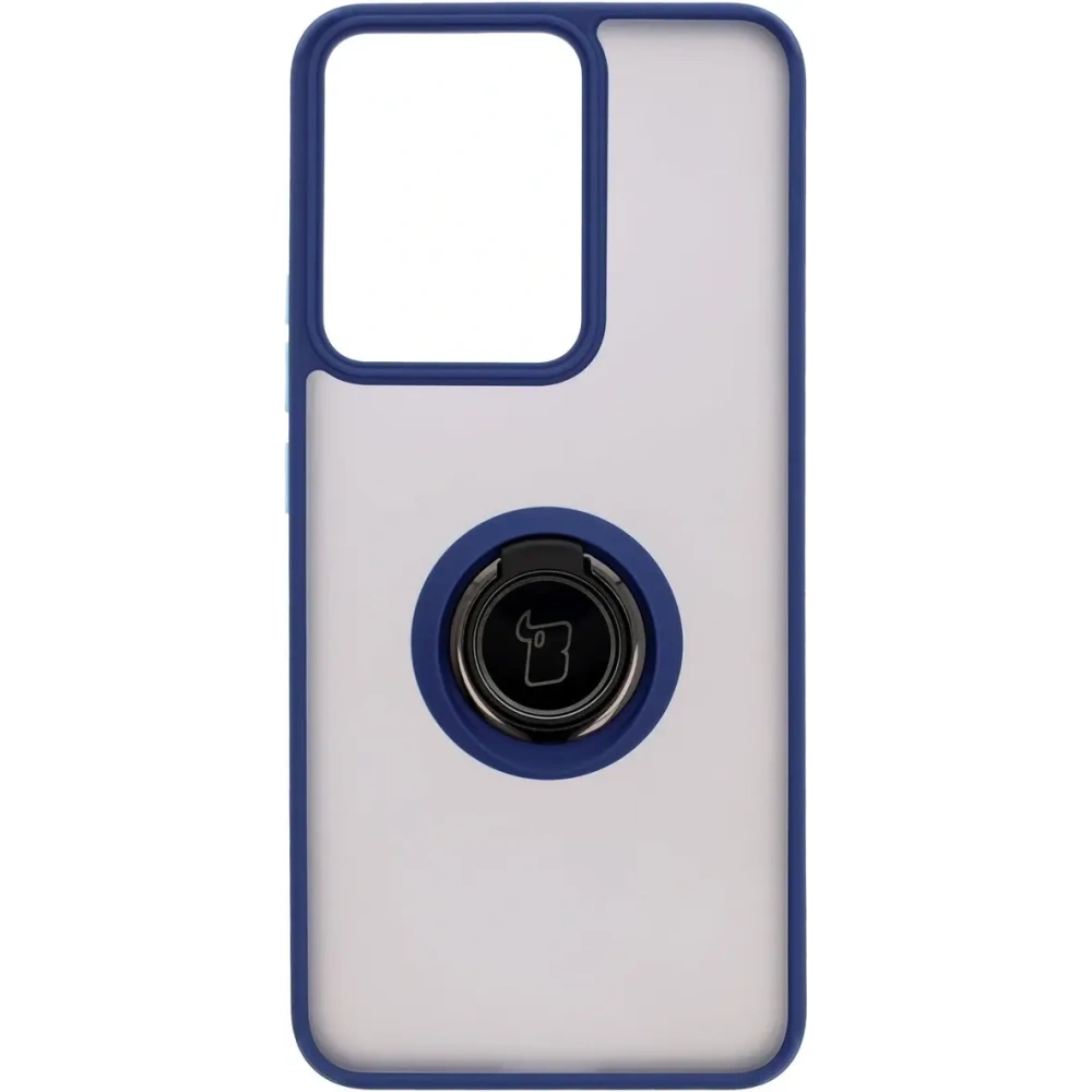 Wholesale Bizon Case Hybrid Ring Realme 14 5G / 14T 5G smoky with a navy blue frame - BIZ9332 - {ean13} - Hurt