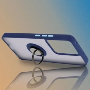 Hurtownia GSM - Bizon Case Hybrid Gyűrű Realme 14 5G / 14T 5G füstös színben, tengerészkék kerettel - BIZ9332 - {ean13} - Hurt