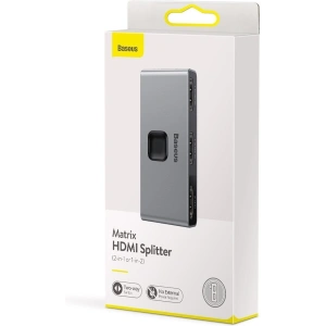Hurtownia GSM - Două direcții distribuitor / splitter HDMI Baseus Matrix, 2x1 / 1x2, 4K - BSU1533 - {ean13} - Hurt