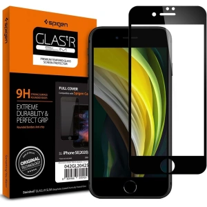 Szkło hartowane Spigen GLAS.tR Slim Apple iPhone SE 2022/SE 2020/8/7 Black