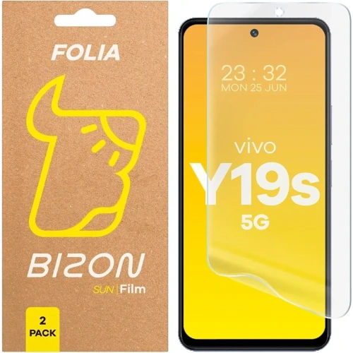 Folia matowa Bizon Glass Film Sun do Vivo Y19s [2 PACK]