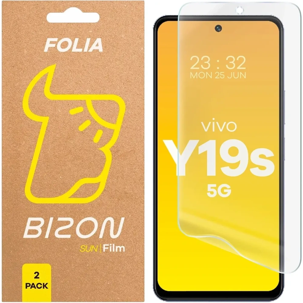 Hurtownia GSM - Bizon Üvegfólia Nap Vivo Y19s [2 CSOMAG] - BIZ9338 - {ean13} - Hurt