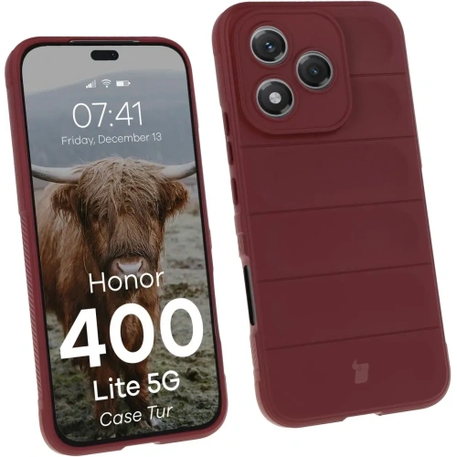 Pancerne etui Bizon Case Tur do Honor 400 Lite 5G burgundowe