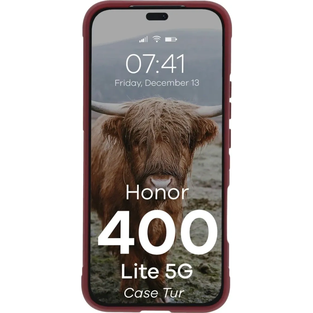 Wholesale Bizon Case Tur Honor 400 Lite 5G burgundy - BIZ9339 - {ean13} - Hurt