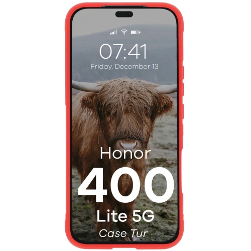 Pancerne etui Bizon Case Tur do Honor 400 Lite 5G czerwone
