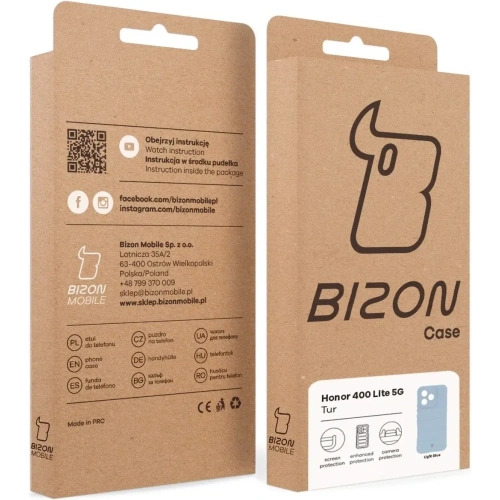Pancerne etui Bizon Case Tur do Honor 400 Lite 5G jasnoniebieskie