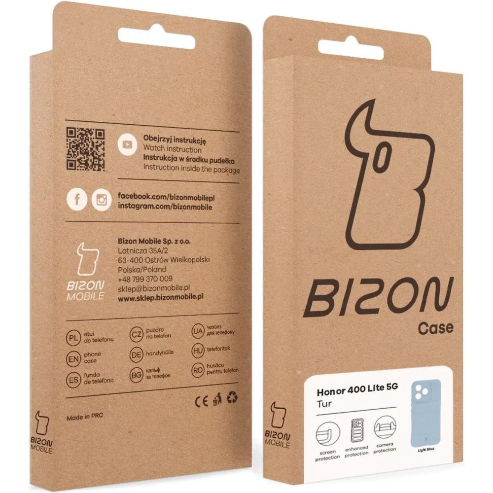 Hurtownia GSM - Pancerne etui Bizon Case Tur do Honor 400 Lite 5G jasnoniebieskie - BIZ9342 - {ean13} - Hurt