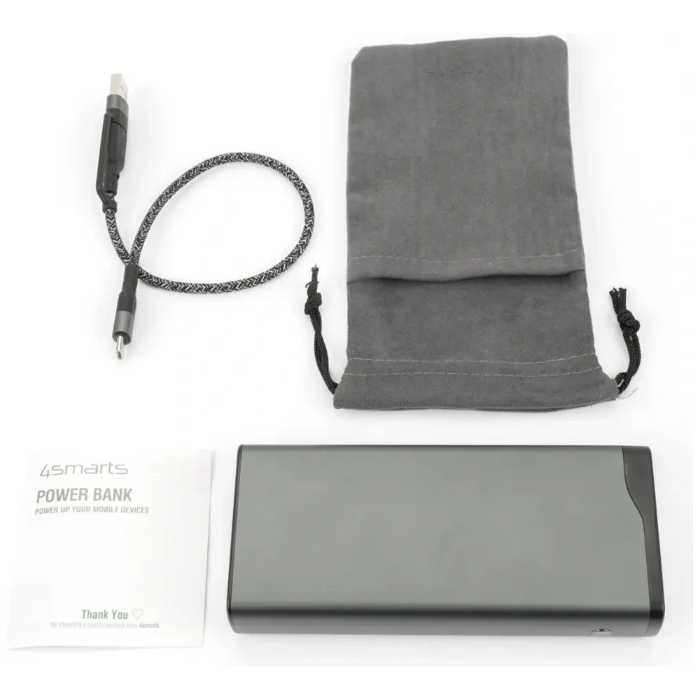 Wholesale 4smarts VoltHub Pro 20000mAh 22.5W QC PD Power Bank gunmetal - 4SMR94 - {ean13} - Hurt