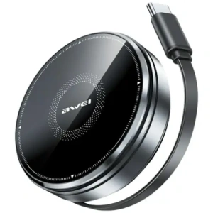 Hurtownia GSM - AWEI W27 15W 3 az 1-ben indukciós töltő MagSafe telefonhoz, órához USB-C gyorstöltő kábellel fekete - AWEI253 - {ean13} - Hurt