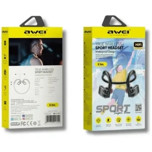 Hurtownia GSM - AWEI E1BL Vezeték nélküli Fülhallgató Bluetooth 5.3 Sport Fekete - AWEI254 - {ean13} - Hurt