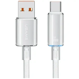 Hurtownia GSM - USAMS Cloud Series US-SJ658 USB-A / USB-C Kábel 6A 12m fehér - USA1260 - {ean13} - Hurt