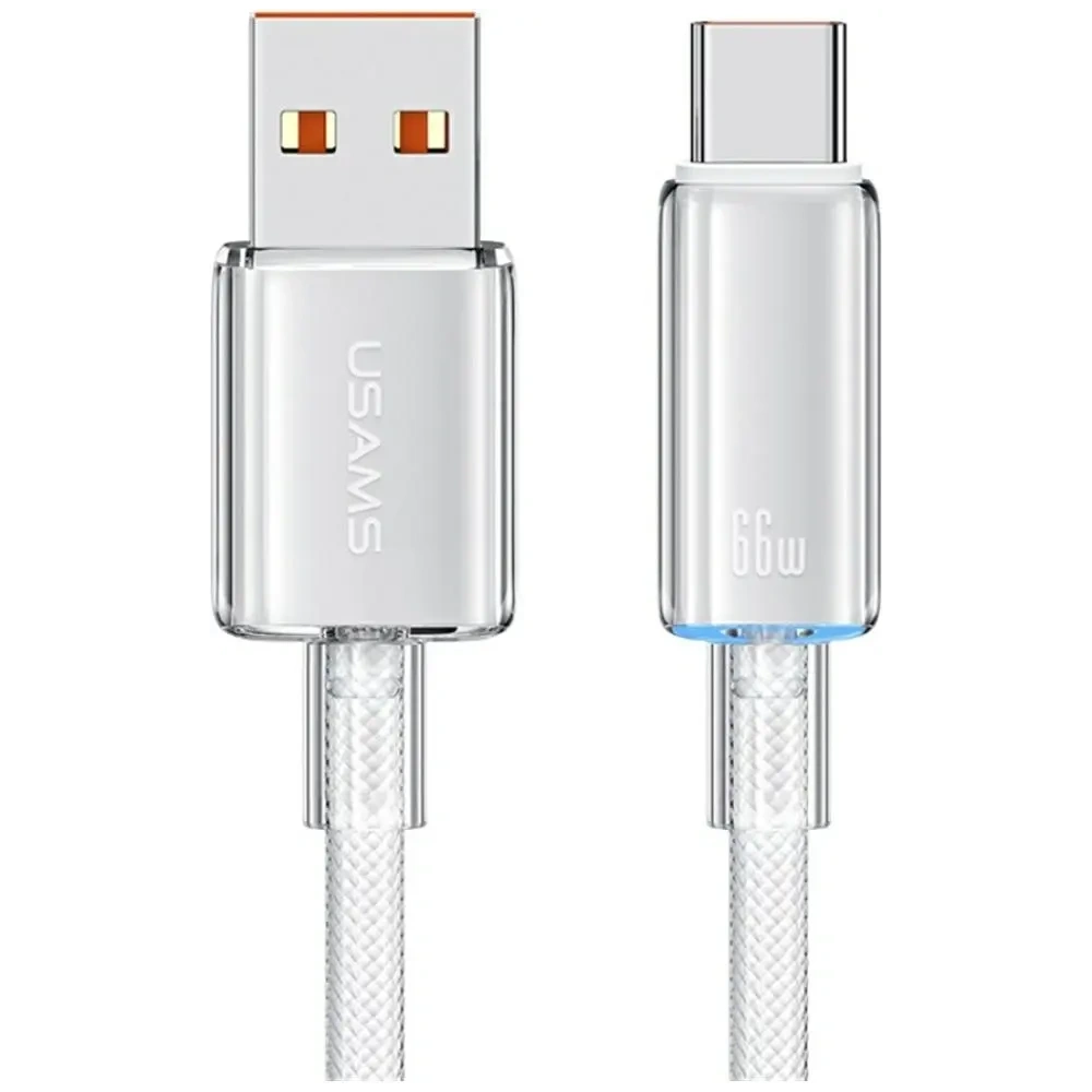 Hurtownia GSM - USAMS Cloud Series US-SJ658 USB-A / USB-C Kabel 6A 12m bílý - USA1260 - {ean13} - Hurt